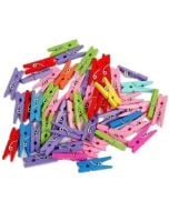 Klamerki ozdobne małe różnokolorowe