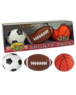 Zestaw miękkich piłek sportowych 3w1