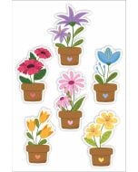 Dekoracje okienne dwustrone - Kwiatki... 6szt