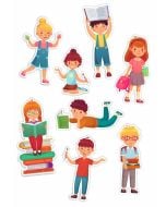 Dekoracje okienne dwustronne - Dzieci 01 8szt