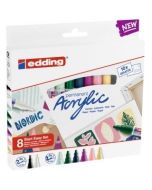Zestaw markerów akrylowych 8 kolorów MIX