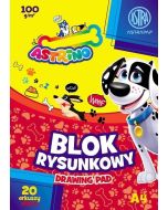 Blok rysunkowy A4/20K 100g Astrino (10szt)
