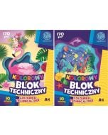 Blok kolorowy barwiony A4/10K 170g (10szt)