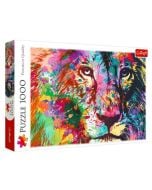 Puzzle 1000 Kolorowy lew TREFL