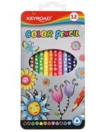 Kredki ołówkowe trójkątne w metalowym pudełku 12sz