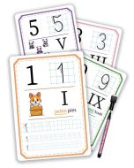 Pisz i zmazuj - Cyfry 11 kart + pisak