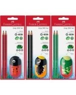 Ołówek Grip 2001/B z temperówką 2szt FABER CASTELL