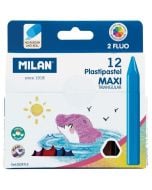 Kredki świecowe maxi Plastipastel 12 kol MILAN