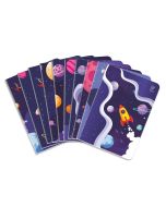 Zeszyt A5/16K linia podw. kol In Space (10szt)