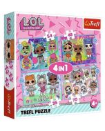 Puzzle 4w1 Poznaj laleczki TREFL