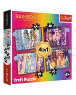 Puzzle 4w1 Modne laleczki TREFL