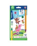Kredki ołówkowe plastikowe Circus 12 kolorów