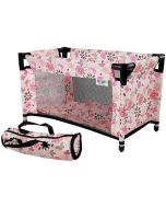 Łóżeczko dla lalek w kwiaty