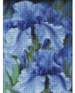 Diamentowa mozaika - Niebieskie tęczówki 30x40cm