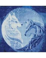 Diamentowa Mozaika - Konstelacja wilków 40x40cm