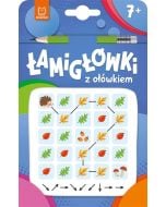 Łamigłówki z ołówkiem 7+ Książeczka niebieska