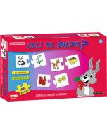 Puzzle edukacyjne Czyj to obiadek?