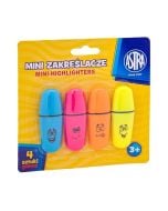 Mini zakreślacze 4 kolory ASTRA