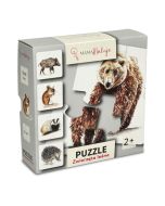 Puzzle 4-elementowe Zwierzęta leśne