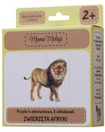 Puzzle 4-elementowe Zwierzęta Afryki