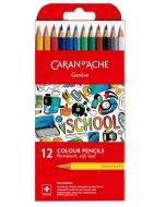 Kredki permanentne School Line 12 kolorów