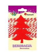 Filcowa choinka czerwona