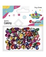 Cekiny okrągłe 9mm mix 14g