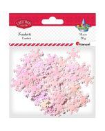 Konfetti Płatki śniegu bladoróżowe 30g