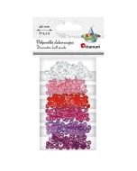 Koraliki plastikowe połówki kuli 6 kolorów 3,5g