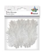 Piórka puch indyk 9-15cm białe 50szt