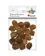 Szyszki mix rozmiarów brązowe 20g