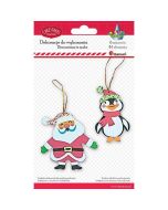 Zestaw do złożenia Mikołaje, pingwiny 6szt.