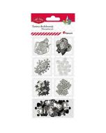 Zestaw do cardmakingu srebrny