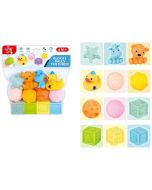 Klocki miękkie sensoryczne 12szt
