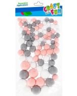 Pompony mix kolorów 90szt