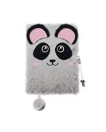 Pamiętnik A5/96K z kłódką 3D Panda