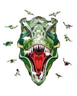 Puzzle Drewniane 2D Układanka T-Rex