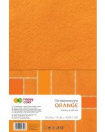 Filc dekoracyjny pomarańczowy 10szt HAPPY COLOR
