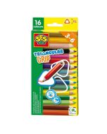 Kredki z trójkątnym uchwytem 16 kolorów