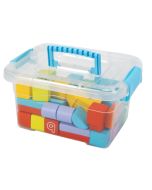 Klocki drewniane kolor 76el