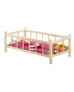 Łóżeczko duże dla lalek z pościelą