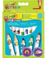 Kredki ołówkowe dekorowane Jumbo 8 kolorów CRAYOLA