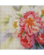 Diamentowa Mozaika - Nastrój piwonii 40x40