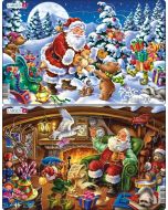 Układanka Święty Mikołaj z prezentami Midi