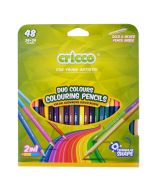 Kredki trójkątne dwustronne 48 kolorów CRICCO