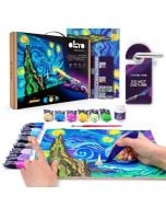 Zestaw kreatywny - Gwiaździsta noc 30x40cm