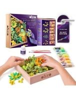 Zestaw Wood&Craft Sukulenty - Energia 21x21cm