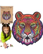 Puzzle drewniane eko 126 Majestatyczny tygrys A3