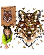 Puzzle drewniane eko 120 Zaczarowany lis A3