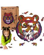 Puzzle drewniane eko 66 Majestatyczny tygrys A4